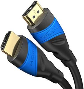 KabelDirekt – 6ft – 4K/8K HDMI cable (8K@60Hz/4K@120Hz for a stunning Ultra-HD experience – High Speed with Ethernet, full metal connectors, Blu-ray/PS4/Xbox/Switch, black)