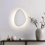 ZSnorthzun Wall Lighting Fixtures, Modern Wall Sconce LED Light, White Marble Wall Sconces Indoor Lighting for Hallway, Kitchen, Living Room, Bedroom Dimmable 3000K/4000k/6000k