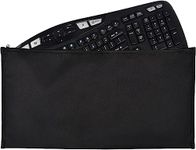 EDRAK® Keyboard Dust Productive Bag Case Sleeve Pouch for Universal Keyboard, Logitech/Razer/Das/Havit/Apple Magic Keyboard Protector, Wireless/Wire Computer/Gaming PC Keyboard Dust Cover (Black)