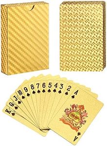 EAY Playing Cards Luxury Waterproof 24K Gold Diamond Foil Poker Carta …