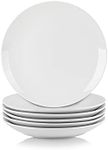 10 Strawberry Street Simply White 7.5" Coupe Salad Plate, Set of 6