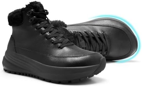 Women's Wide Hiking Snow Boots, Arch Support Orthopedic Outdoor Boots