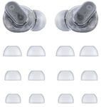 ALXCD Ear Tips Compatible with Beats Studio Buds+, S/M/L 3 Sizes 6 Pairs Soft Silicone Earbuds Tips Eartips Replacement, Compatible with Beats Studio Buds +, Transparent