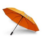 MOKOBARA The Em City UV Protection Auto Open & Close Umbrella for Rain, Monsoon, Sunlight - Windproof Automatic Unisex Travel Sleeve (Crypt Black) (Sunnyside Yellow)
