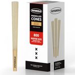 Futurola Unrefined Slender Paper Pre-rolled Cones (Dutch Brown, Pack of 800, 98mm Cone, 26mm Filter) - Handcrafted with Ultra Thin French Cones Rolling Paper - Futurola Tip