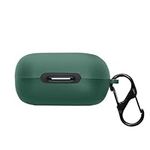 kwmobile Silicone Cover Compatible with Anker soundcore C30i - Case Cover Stick-On Skin with Clip - Dark Green