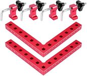 Dovhmoh Positioning Squares Right Angle, Aluminum Alloy L-Type Corner Clamp Woodworking Carpenter Clamping Tool