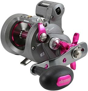 OKUMA Cold Water Line Counter Reel 203D Left Hand - Ladies Ed CW-203DLX-LE, Pink