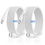USB C to USB C Charger Cable, 2M 60W Type C Cable Lead Fast Charging, Phone Charger USB C iPhone Cable for Apple iPhone 17 16 15 Series MacBook iPad Pro/Air Samsung Galaxy S26/S25 Google Pixel 2Pack
