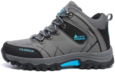 yhmbank Mid Waterproof Hiking Boots for Men Outdoor Lightweight Jogging Climbing Work Boots