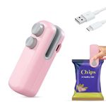 GLUN® Portable Mini Sealing Machine, Handheld Packet Sealer for Food, Snacks, Chips, Fresh Storage, Plastic Bags Sealing Machine, Type C Charging Vaccum Sealers