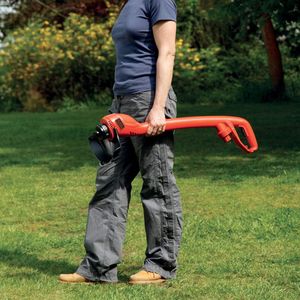 BLACK+DECKER 32cm Electric Rotary Lawn Mower with Grass Strimmer