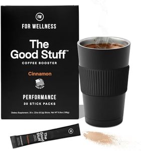 For Wellness The Good Stuff™ Performance Blend (30 Travel Packets), Non-Dairy Coffee Supplement with Collagen, L-Theanine and Himalayan Pink Salt – Improves Focus and Increases Energy