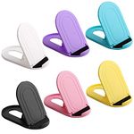 AFUNTA 6PCS Universal Cell Phone Holder, Ellipse Portable Adjustable Pocket-Sized Phone Holder Tablet Stand, Compatible Phone and Tablet From 4 to 12 Inches – 6 Colors