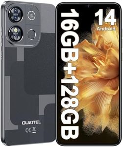 Smartphone OUKITEL C57 PRO Unlocked Cell Phone Canada Android 14 Phone Unlocked 16GB+128GB/TF 1TB Expandable 4G Dual Sim 6.52'' HD+ Large Screen 4300mAh Face Unlock Telephone