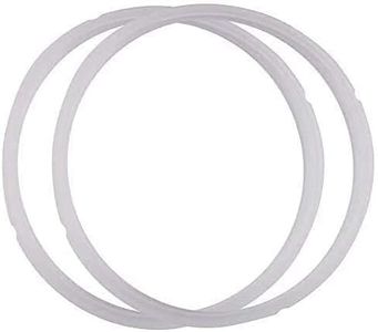 Power Pressure Cooker Sealing Ring Clear Color Multi-Cooker Rubber Gaskets for Many 5 Liter 6 Liter 5 Quart and 6 Quart Models, Set of 2