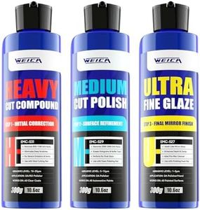 WEICA 3-Step Car Polishing Compound Kit, Scratch and Swirl Remover, 32 oz