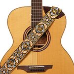 Amumu Guitar Strap for Acoustic, Electric, and Bass Guitars with Strap Blocks & Headstock Strap Tie -Orange