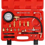 N / A YSTOOL Fuel Injection Pressure Tester Gauge Kit 140PSI Car Gasoline Gas Engine Fuel Injector Pump Test Manometer Tool Set