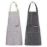 NLUS 2 Pack Kitchen Cooking Aprons,