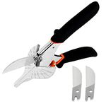 GARTOL Multi Angle Miter Shears Cutter, Multifunctional Trunking Shears For Vinyl Wood Molding Trim, with Replacement SK5 Blades