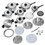 Chefs Secret 12-element T304 Stainless Steel 28pc Cookware Set- 12 Elem Ss Cookware Set