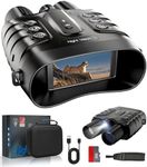 Sovonix Night Vision Goggles 4K 48MP, 10000mAh Rechargeable 8X Digital Zoom 7-Level IR Night Vision Binoculars Vista 600m can Save Photo and Video for Camping and Surveillance with 32GB Card