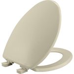 Bemis 7300SLEC 006 Toilet Seat Will Slow Close and Removes Easy for Cleaning, Bone, 1 Pack Elongated