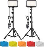 UBeesize LED Video Light Kit, 2Pcs 