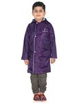 FabSeasons Boy Waterproof Long/Full Polyester raincoat for kids with hood, Age 7-8 Years