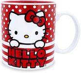 Silver Buffalo Sanrio Hello Kitty Polka Dot Ceramic Mug, 20 Ounces