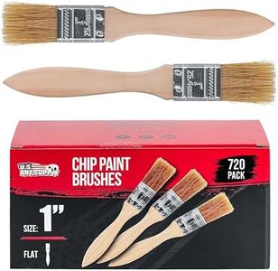 U.S. Art Supply 720 Pack of 1 inch Paint and Chip Paint Brushes for Paint, Stains, Varnishes, Glues, and Gesso