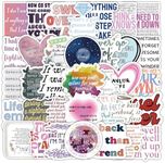 50pcs TS Music Album Lyric Stickers