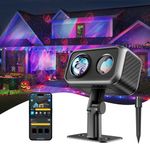 Govee Outdoor Projector, Galaxy and Aurora Light Projector for Halloween Decorations, 16 Patterns in RGB, RGBW Aurora, 50 Festive and Daily Scene Modes, Works with Alexa, Google Assistant, Matter