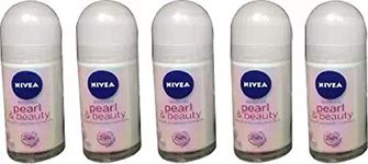 Nivea PEARL AND BEAUTY (PACK OF 5) Deodorant Roll-on - For Women (250 ml, Pack of 5)