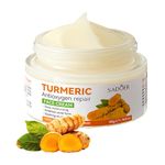 Lustwieta Turmeric Face Cream - Face Moisturiser Cream - Anti Aging Face Cream, Brightening Face Cream for Radiant&Glowing Skin, Cream for Dark Spots, Wrinkles, Even Skin Tone 50g