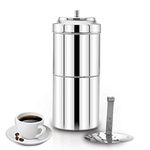 PANCA Stainless Steel Filter Coffee Maker Big Size,6-8 cups, 400 ml