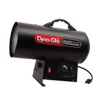 Dyna-Glo Silent Flame 60,000 BTU Propane Forced Air Heater Black