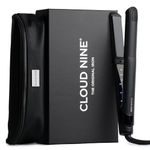 CLOUD NINE The Original Iron Black | Hair Straighteners for Women | Professional Ceramic Hair Straightener Giftset | 11 Temperature Settings 100–200°C | Revive Mode | Frizz Control