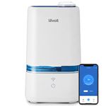 LEVOIT Humidifiers for Bedroom, Smart Wi-Fi Cool Mist Essential Oils Diffuser in one, 4L Ultrasonic Air Vaporizer for plants, baby, Quiet for home large room, nursery, 40 Hours, Classic 200S, Blue