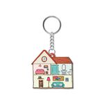 Bhai Please House Wooden Keychain For Car, Bike, Office, Home (Pack Of 1) Multicolour Key Chain With Ring | Gift For Men, Women, Girls, Boys, Him And Her, Multicolor