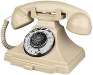 Retro Landline Telephone, Corded Antique Phone Vintage, 1930s Rotary Dial Home Decor Phone, Old Fashion Decorative House Phones for Seniors, Working Basic Rotary Phones for Home/Office/Hotel/School