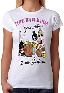 FUNNY CUP Camiseta Despedida de Soltera con Altura y sin jartura. Divertida para Amigas de la Novia (XL)