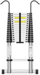 Telescoping Ladder,20.5FT Extension Ladder, Heavy Duty 330lbs Max Capacity, Multi-Purpose Collapsible Ladder with Stable Hook and Balancing Bar for RV or Outdoor Work
