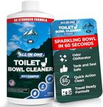 RV Toilet Cleaner - Powerful Stain Remover and Odor Eliminator for RVs and Campers, Safe Non-Acid Formula for Tanks, Sensors, and Toilets, Made in USA, Essential RV Cleaning
