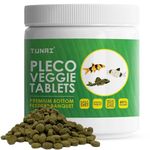 Tunai Pleco Veggie Tablets for Bottom Feeders Like PLECOTOMUS, Cory Catfish, LOACHES, Crayfish & Shrimps (Pleco Tablets - 200g)