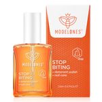 Modelones Nail Biting Treatment, No Bite Nail Polish, Thumb Sucking Deterrent, Promotes Fast Nail Growth, Stop Nail Biting, Easy Application, Quick-Drying Bitter Nail Polish 15ML