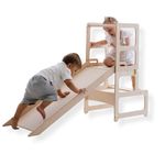 Tower with Slide, Toddler Tower, Montessori Tower, Helper Tower, Step Stool, Kids Furniture, Kitchen Step Stool, Montessori Furniture