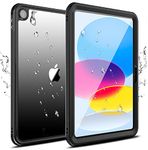 Waterproof Case for iPad 10th Generation Case 10.9 Inch 2022,Shockproof Drop Proof Protective Case Premium Quality Cover Built-in High Touch Sensitivity Screen Protector with Kickstand Hand Rope