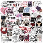 Dark Romance Stickers, Book Stickers for Kindle, Cool Romance Bookish Stickers for IPAD, Laptop, Ebook Readers, Vinyl Stickers Pack for Adults, Book Lovers